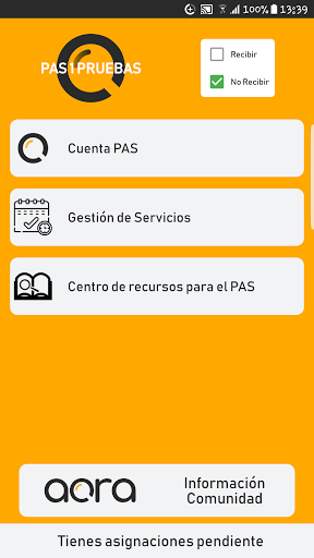 Android application PAS-AORA screenshort