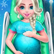 Hielo Princesa Embarazada mamá Y Bebé Cuidado