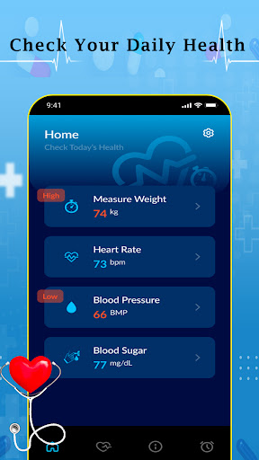 Blood Pressure Tracker Screen 2
