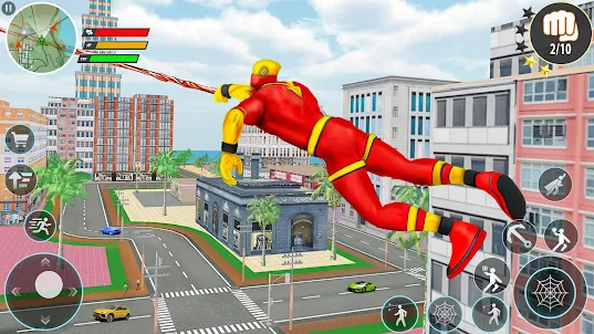 Spider Rope Man Hero Crimes 3D