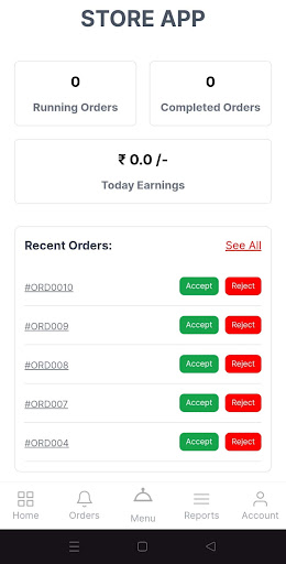 FoodEats Store App Screen 2
