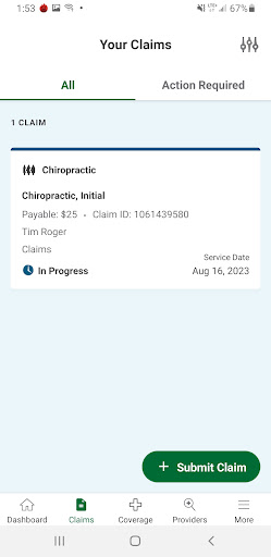 Student Health Portal Screen 2