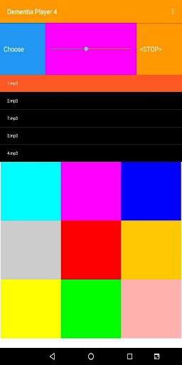 Android application Dementia_Player4B screenshort