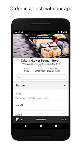 Android application Zakura screenshort