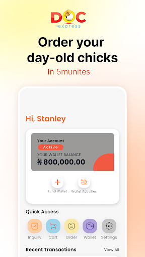 Android application DOC Express screenshort