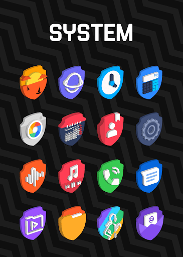 Screenshot of 3D Shield - Icon Pack