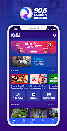 Android application Rádio Roma FM - Belém screenshort