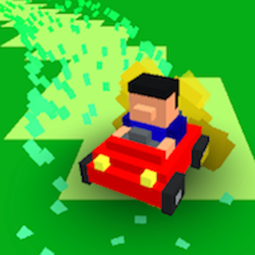 mower race battle logo