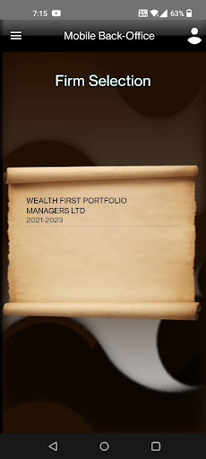 WF Backoffice Screen 2