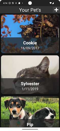 Manage My Pets Screen 2