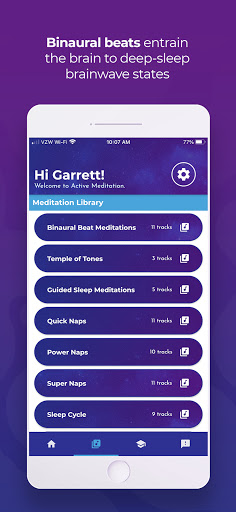 Screenshot of Active Meditation