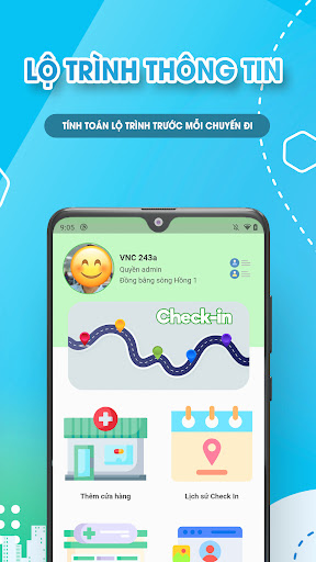 Android application CheckIn - Quản lý hành trình screenshort