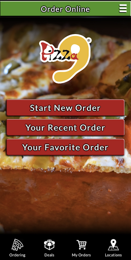 Android application Pizza9 screenshort