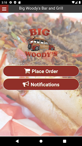 Android application Big Woody's Bar and Grill screenshort