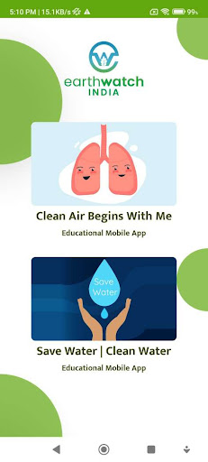 Android application Water & Air screenshort