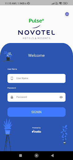 Android application Instio Pulse + screenshort