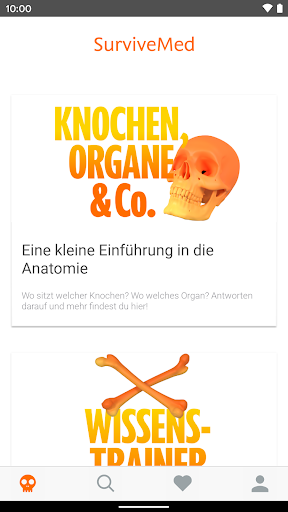Android application Elsevier SurviveMed screenshort