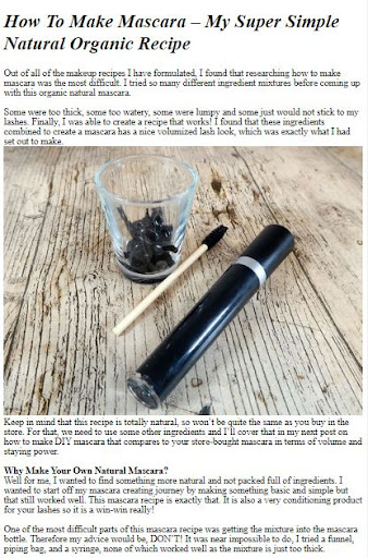DIY Mascara At Home Screen 3