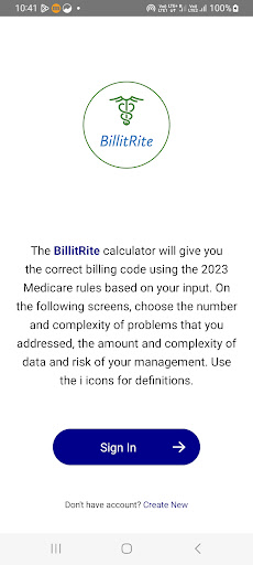 Android application BillitRite screenshort