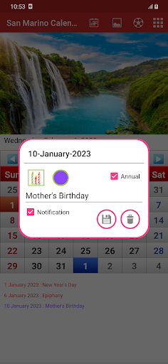 San Marino Calendar 2023 Screen 2