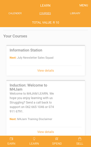 QA M4JAM App Screen 2