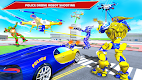 screenshot of Police Eagle Robot Car Game 3d