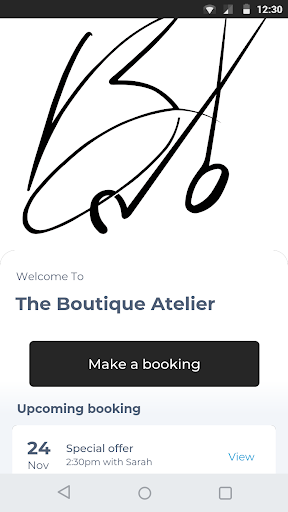 Android application The Boutique Atelier screenshort