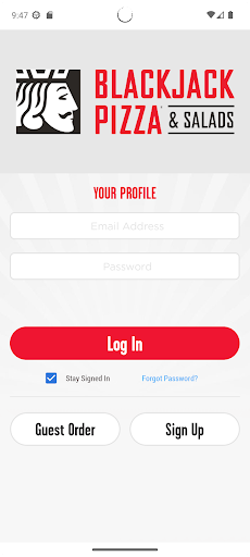 Android application Blackjack Pizza screenshort