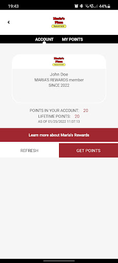 Marias Pizza Screen 3