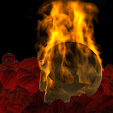 Burning Skull Gothic Wallpaper icon