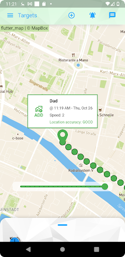 Android application TrackVora screenshort