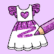 Girls Glitter Dressup Coloring - Androidアプリ