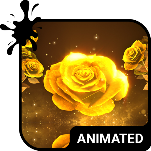 Gold Rose Live Wallpaper Theme  Icon