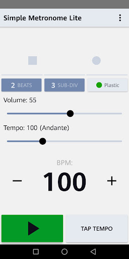 Android application Simple Metronome for musician screenshort