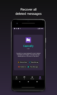 Free Mod Cancelly | 💬 Recover deleted messages 5
