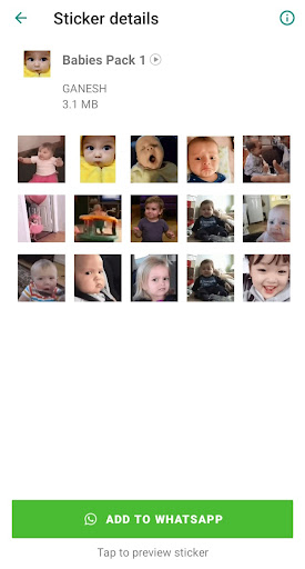 Animated Baby Stickers Studio Screen 3