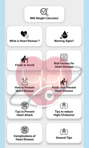 Android application Heart Care Health And Diet Tip screenshort