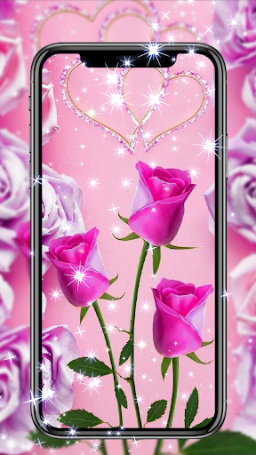 Pink Rose Live Wallpapers HD