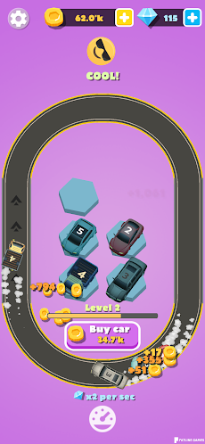 Drift Merge Idle Car Tycoon: Clicker Mergerのおすすめ画像1