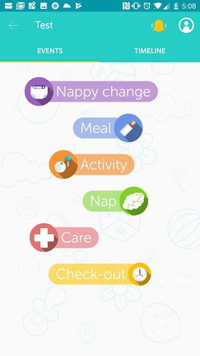 Android application Nanny app - Childcare screenshort