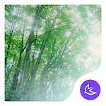 Cover Image of डाउनलोड Forest Green Frees theme-APUS  APK
