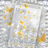 Silver Golden Butterfly Theme icon