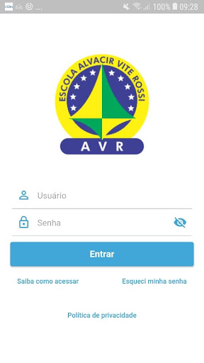Android application Escola AVR screenshort