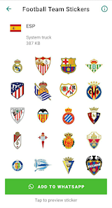 Screenshot 5 Football team Stickers android