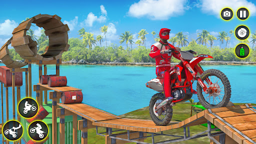 Android application Bike Stunt 3D - Bike Race Game screenshort