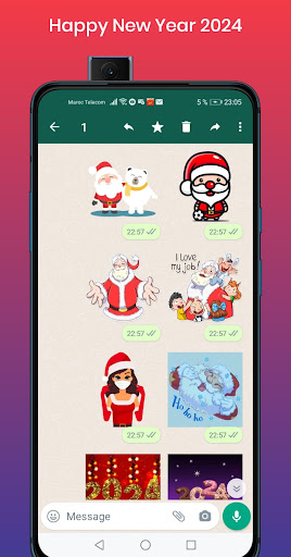 Happy New Year 2024 Stickers Screen 3