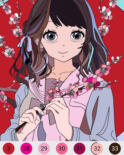 Android application Live coloring mobile game screenshort