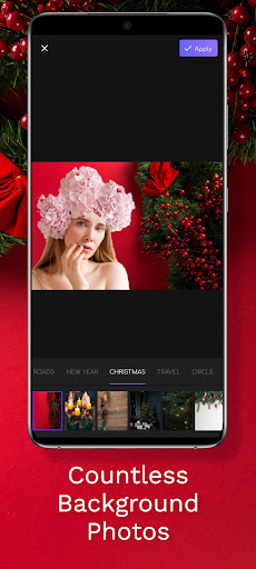 Christmas Background Editor Screen 2