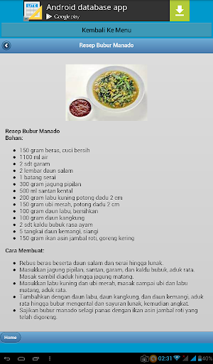 Kumpulan Resep Bubur Spesial Screen 3