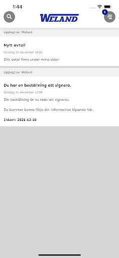 Android application Weland screenshort